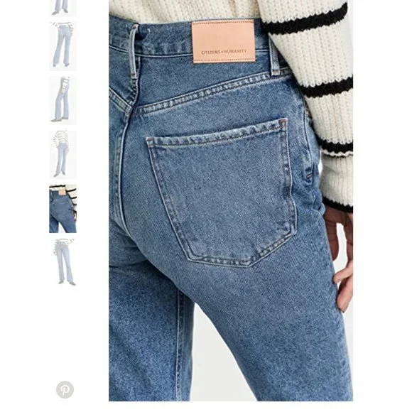 Citizens of Humanity Libby High Waist Raw Hem JeansSize 29